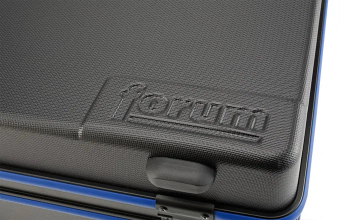 Robuster FORUM Werkzeugkoffer aus ABS, leer, Maße 455x345x160 mm, ideal für Werkzeugaufbewahrung und Transport.
