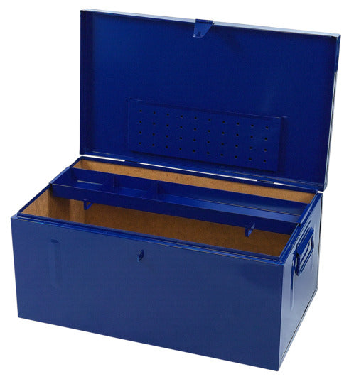 Robuste FORUM Werkzeugkiste aus Stahlblech, 910x530x430 mm, ideal für Werkzeuge, langlebig und praktisch für den professionellen Einsatz.