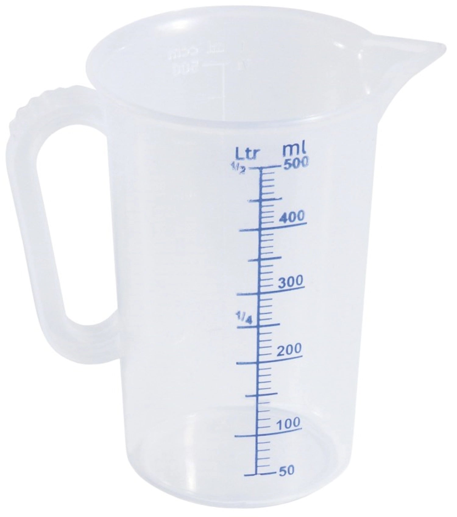 Messbecher 0.5l aus PP hitzeresistent bis +125°C 11.5x17cm in Weiss präsentiert im Onlineshop von KAQTU Design AG. Küchenhelfer ist von Contacto