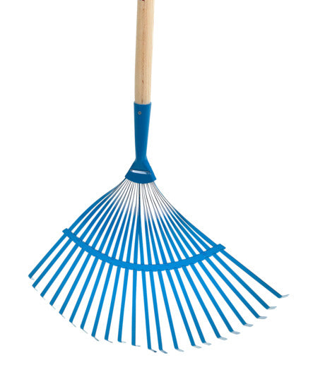 Effizienter Laubbesen von ZEINTRA mit 430 mm Breite, robustem Stiel und optimaler Leistung für Gartenarbeiten.