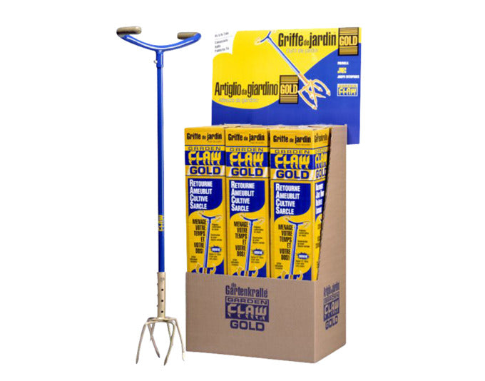 Gartenkralle Gold 107 cm 4 Zinken in  präsentiert im Onlineshop von KAQTU Design AG. Gartenwerkzeug ist von E + h