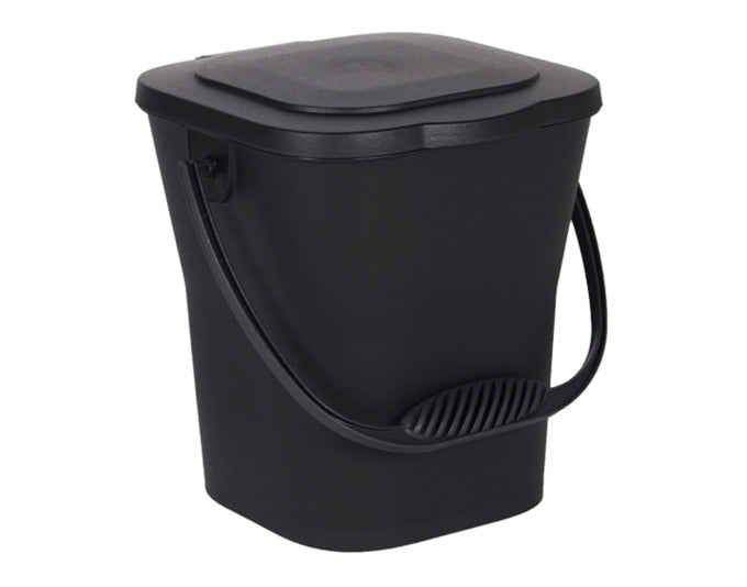 EDA Komposteimer 6 l grau mit Deckel in  präsentiert im Onlineshop von KAQTU Design AG. Gartenutensilien ist von EDA