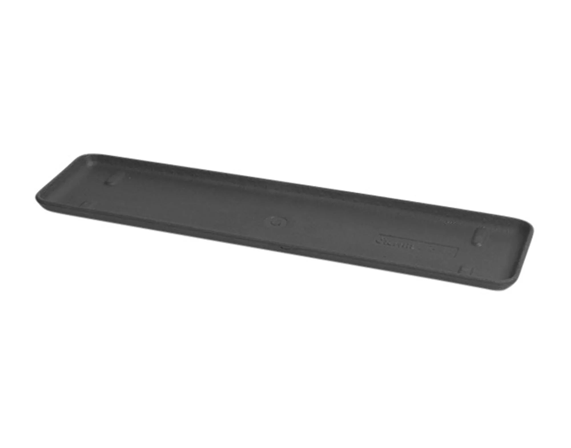 Eleganter, robuster Pfannenuntersatz 83x20 cm von SWISSPEARL, anthrazit, witterungsbeständig, ideal für Balkon und Garten.