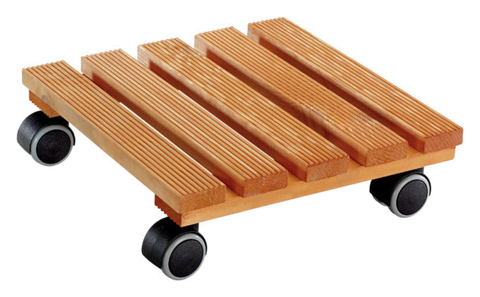 WAGNER SYSTEM Pflanzenroller Country Kiefer 28x28 cm kastanie in  präsentiert im Onlineshop von KAQTU Design AG. Pflanzentopfzubehör ist von WAGNER