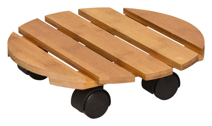WAGNER SYSTEM Pflanzenroller Bambus ø 29 cm hell in  präsentiert im Onlineshop von KAQTU Design AG. Pflanzentopfzubehör ist von WAGNER