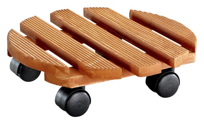WAGNER SYSTEM Pflanzenroller Country Kiefer ø 30 cm kastanie in  präsentiert im Onlineshop von KAQTU Design AG. Pflanzentopfzubehör ist von WAGNER