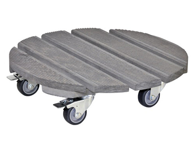 WAGNER SYSTEM Pflanzenroller Creo Buche ø 38 cm geriffelt anthrazit in  präsentiert im Onlineshop von KAQTU Design AG. Pflanzentopfzubehör ist von WAGNER