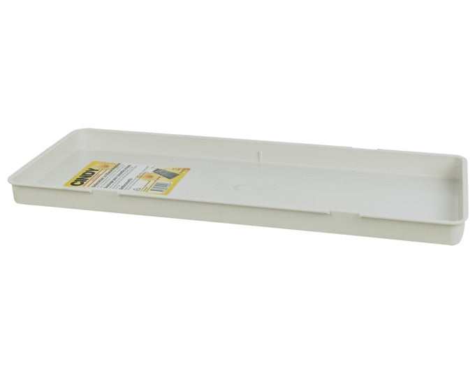 Untersetzer weiss 40 cm Kunststoff in  präsentiert im Onlineshop von KAQTU Design AG. Pflanzentopfzubehör ist von E + h