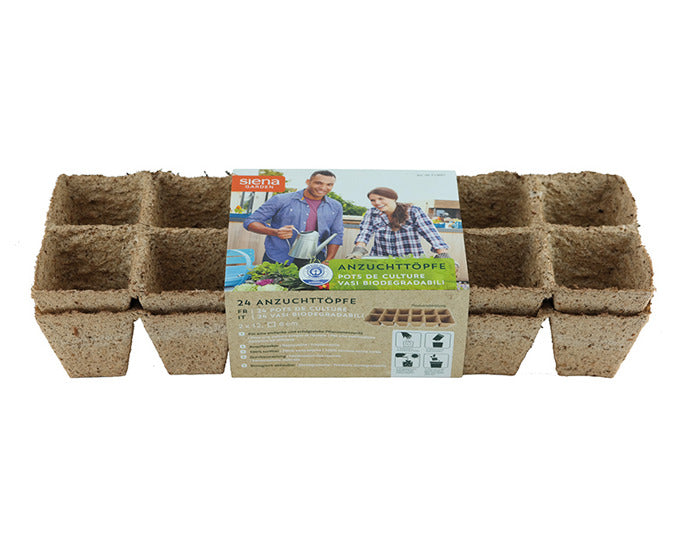 SIENA GARDEN Anzuchttopf 6x6 cm 24 Stück in  präsentiert im Onlineshop von KAQTU Design AG. Pflanzentopf Outdoor ist von SIENA GARDEN