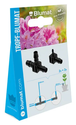 BLUMAT Abzweigstück Endstück, 2x2 Stück, ideal für Bewässerungssysteme. Praktisch und effizient für Gartenbewässerung.