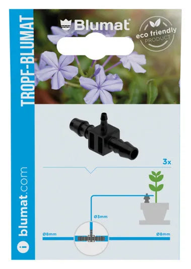 BLUMAT Abgang für Tropfschlauch T-Stück 3 Stück 3 mm in  präsentiert im Onlineshop von KAQTU Design AG. Bewässerung ist von BLUMAT