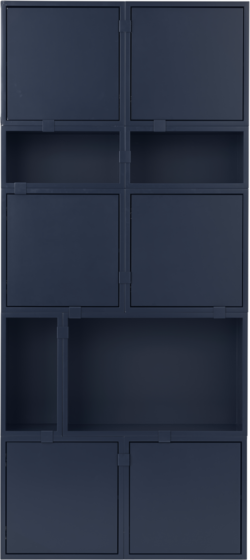 Stacked Storage System Home Storage Konfiguration 11 in Blau präsentiert im Onlineshop von KAQTU Design AG. Regalsystem ist von Muuto