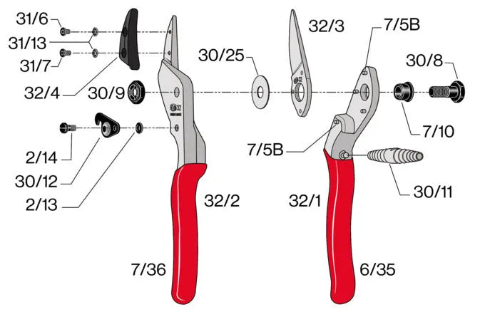 FELCO Baumschere Modell 32 in  präsentiert im Onlineshop von KAQTU Design AG. Werkzeug ist von FELCO