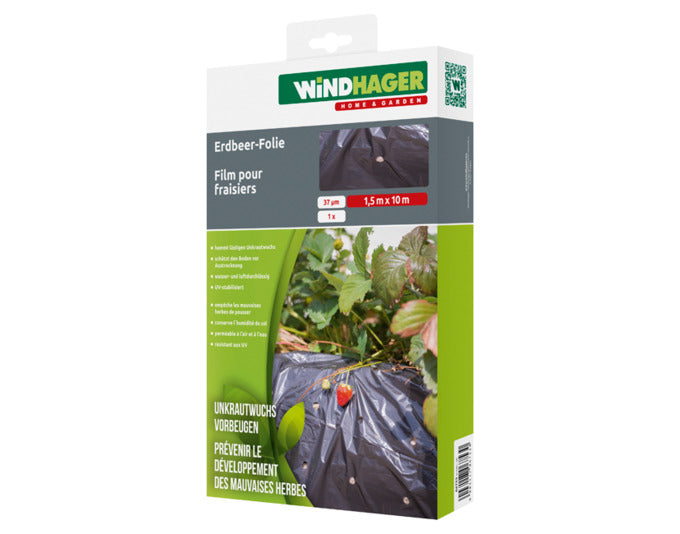 WINDHAGER Erdbeerfolie 10x1.5 m in  präsentiert im Onlineshop von KAQTU Design AG. Gartenpflege ist von WINDHAGER