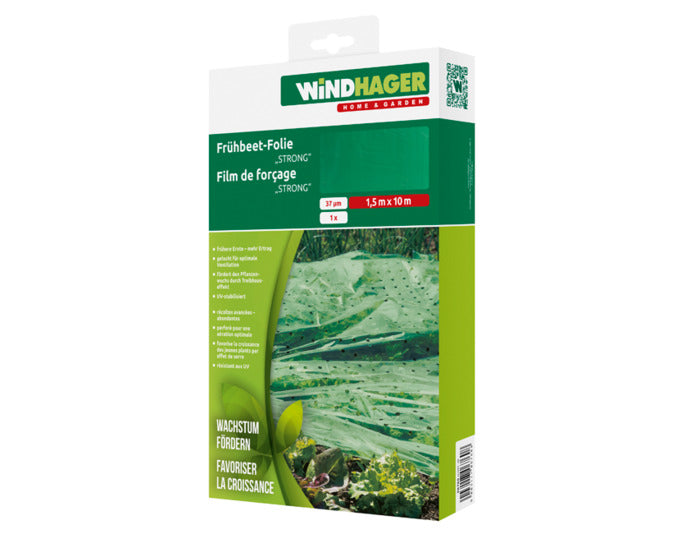 WINDHAGER Frühbeet-Folie Strong 10x1.5 m gelocht grün in  präsentiert im Onlineshop von KAQTU Design AG. Gartenpflege ist von WINDHAGER
