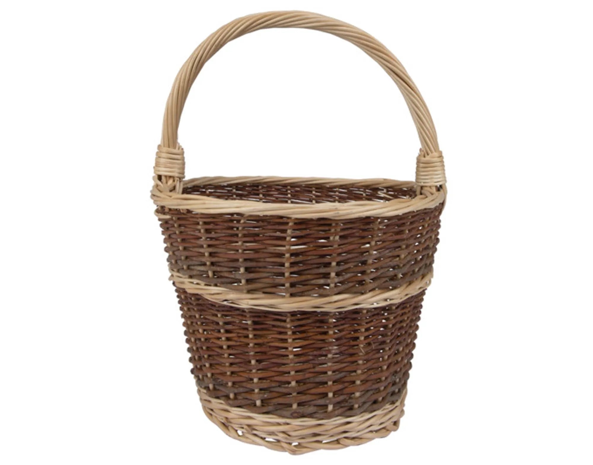 Bogenkorb 27/38 cm zweifarbig in  präsentiert im Onlineshop von KAQTU Design AG. Aufbewahrungskorb ist von SCHNEIDER KORBWAREN