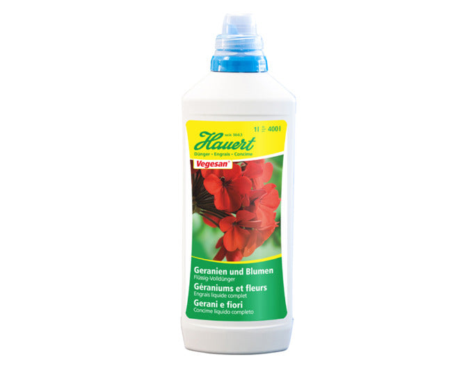 HAUERT Geranien Blumendünger Vegesan 1 l in  präsentiert im Onlineshop von KAQTU Design AG. Gartenpflege ist von HAUERT