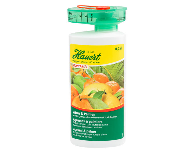 HAUERT Dünger Zitrus & Palmen 0.25 l in  präsentiert im Onlineshop von KAQTU Design AG. Gartenpflege ist von HAUERT