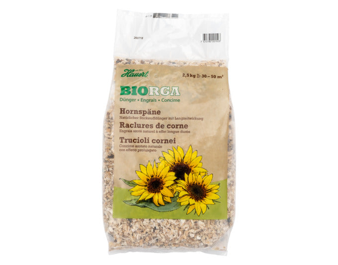 HAUERT Hornspäne Biorga 2.5 kg in  präsentiert im Onlineshop von KAQTU Design AG. Gartenpflege ist von HAUERT