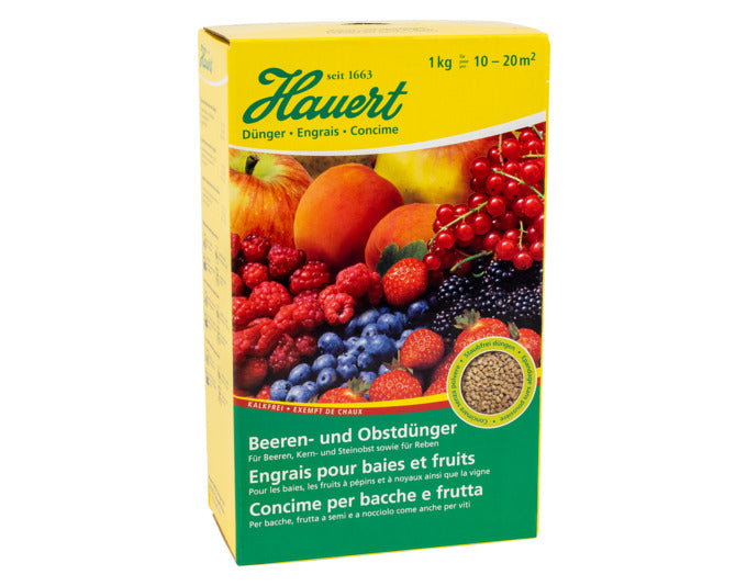 HAUERT Dünger Beeren und Obst 1 kg in  präsentiert im Onlineshop von KAQTU Design AG. Gartenpflege ist von HAUERT