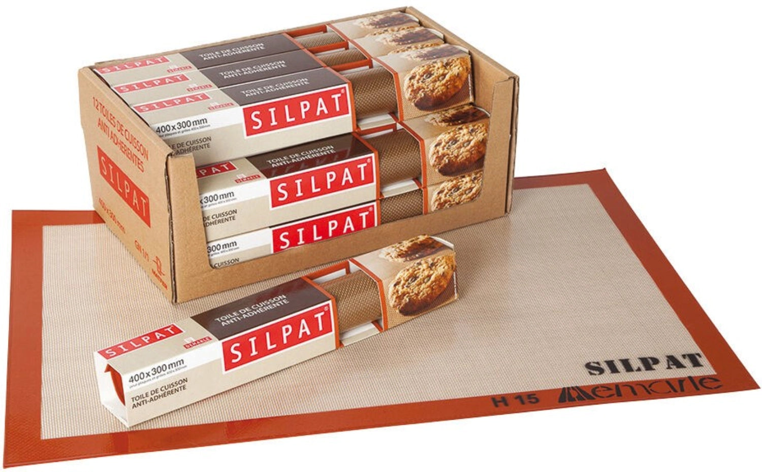 Silpat Antihaft-Backmatte 400x300mm in Mehrfarbig präsentiert im Onlineshop von KAQTU Design AG. Backutensilien ist von Matfer