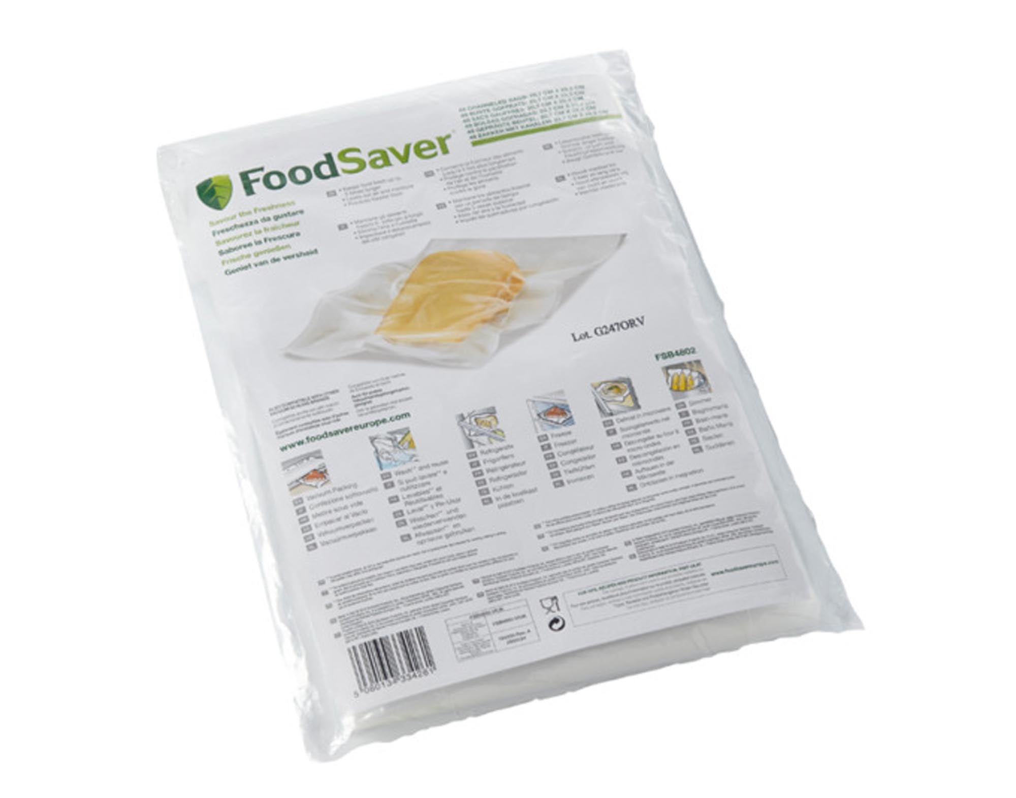 48 reißfeste, BPA-freie FOODSAVER Vakuumierbeutel (0,94 l) für frische, lang haltbare Lebensmittel. Ideal für Sous-Vide.