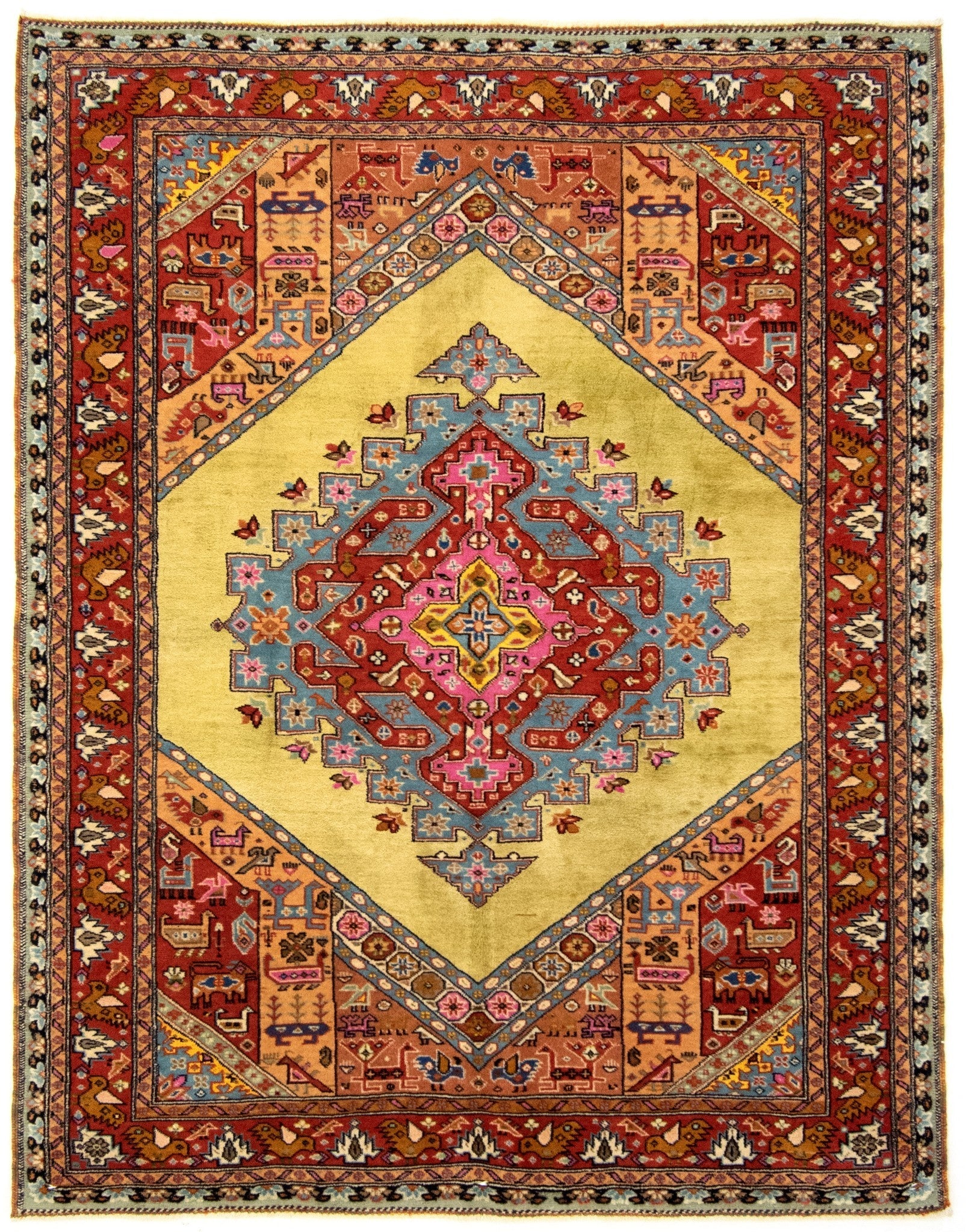 145x186 Kashkuli in Mehrfarbig präsentiert im Onlineshop von KAQTU Design AG. Teppich ist von Vidal