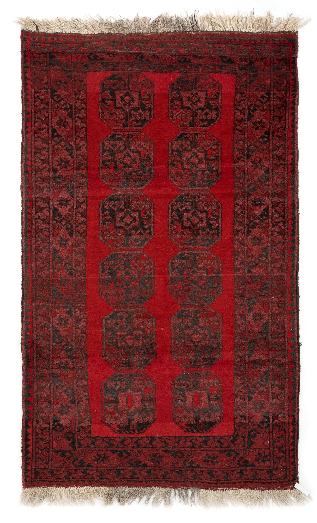 117x191 Afghan in Rot präsentiert im Onlineshop von KAQTU Design AG. Teppich ist von Vidal