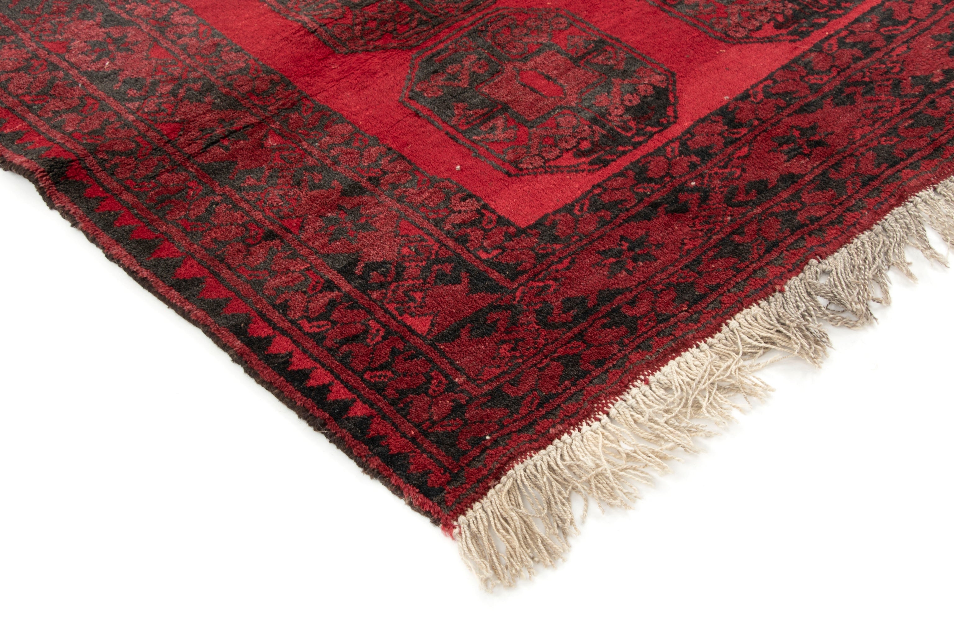 117x191 Afghan in Rot präsentiert im Onlineshop von KAQTU Design AG. Teppich ist von Vidal