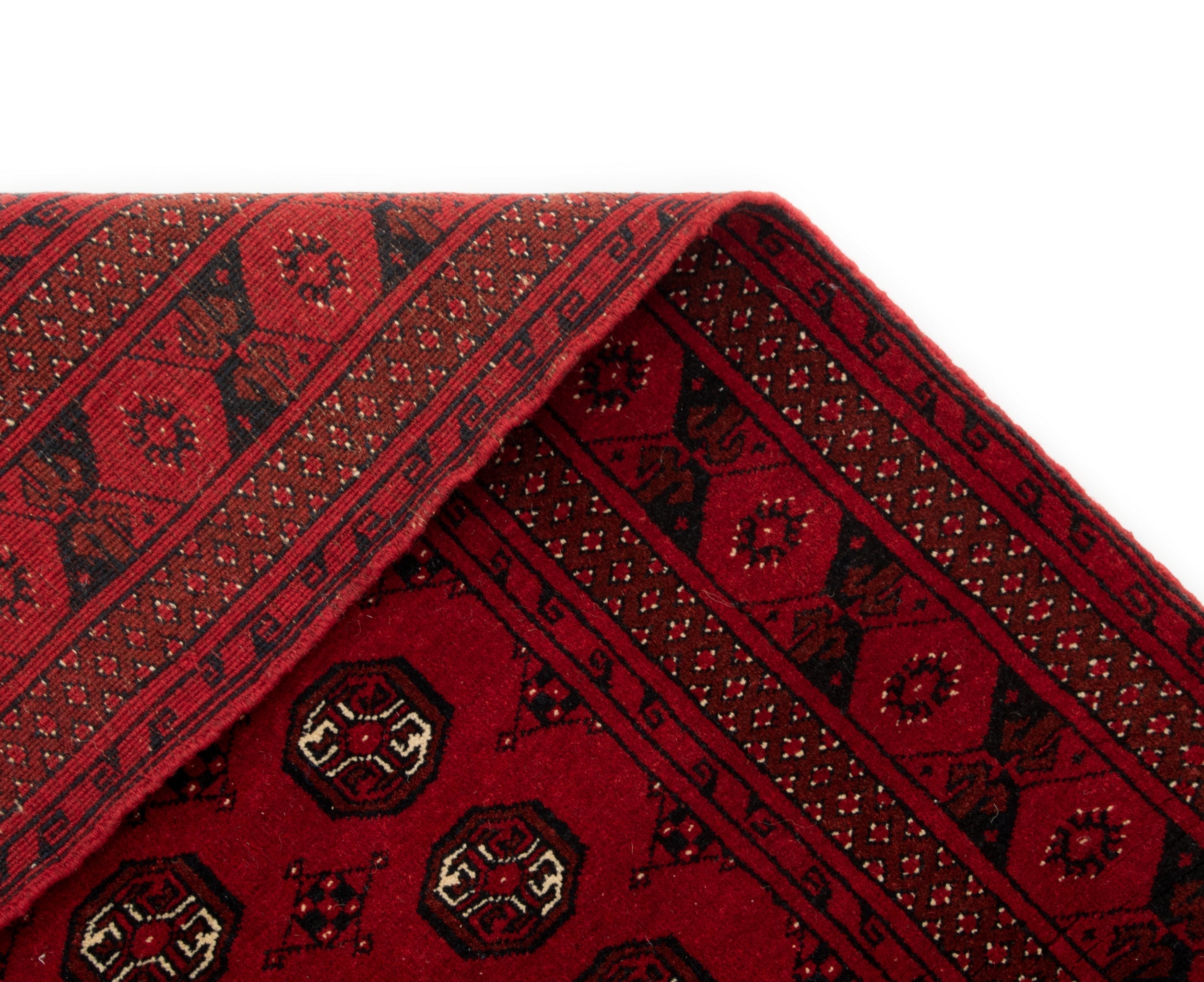 104x179 Afghan in Rot präsentiert im Onlineshop von KAQTU Design AG. Teppich ist von Vidal