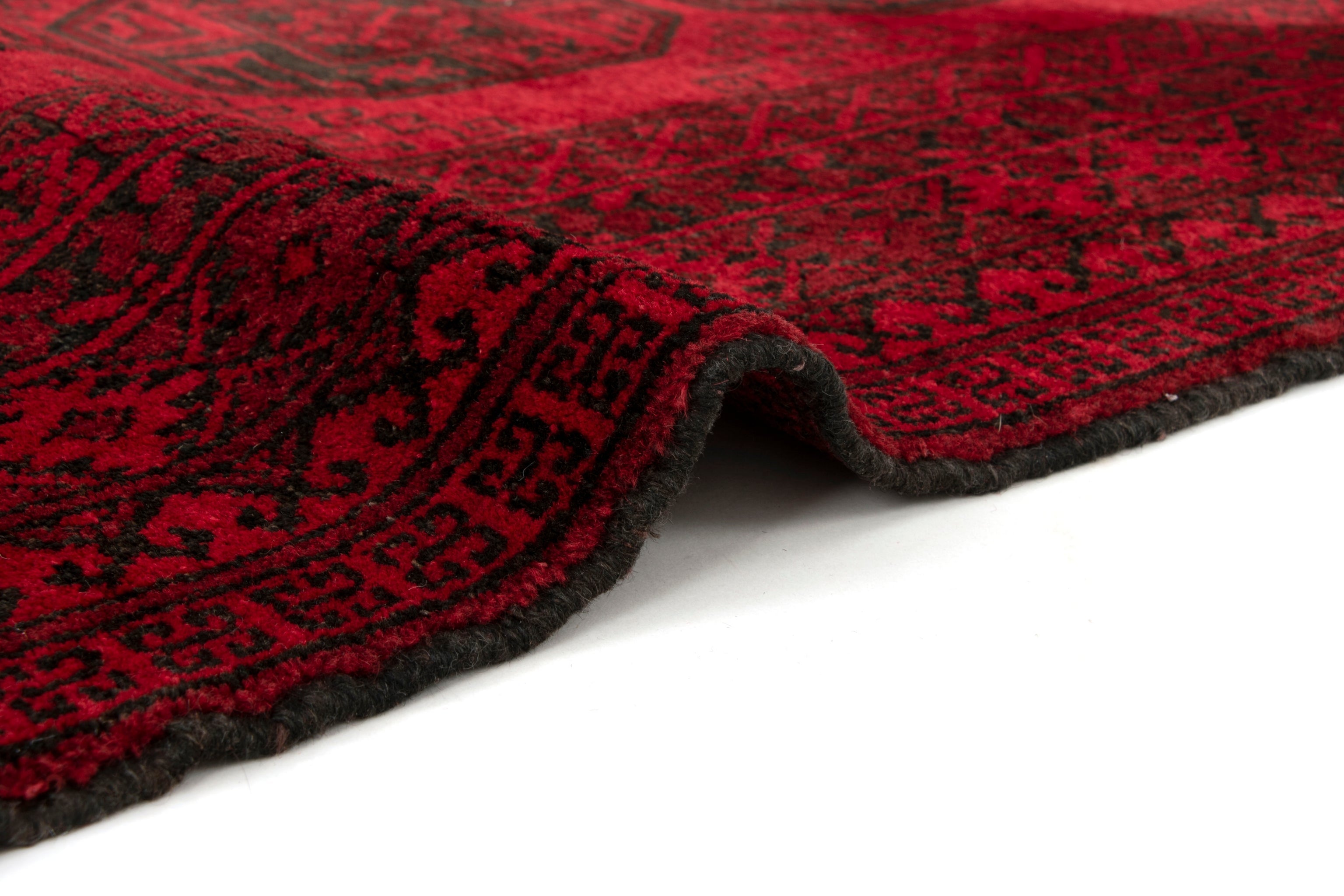 101x140 Afghan in Rot präsentiert im Onlineshop von KAQTU Design AG. Teppich ist von Vidal