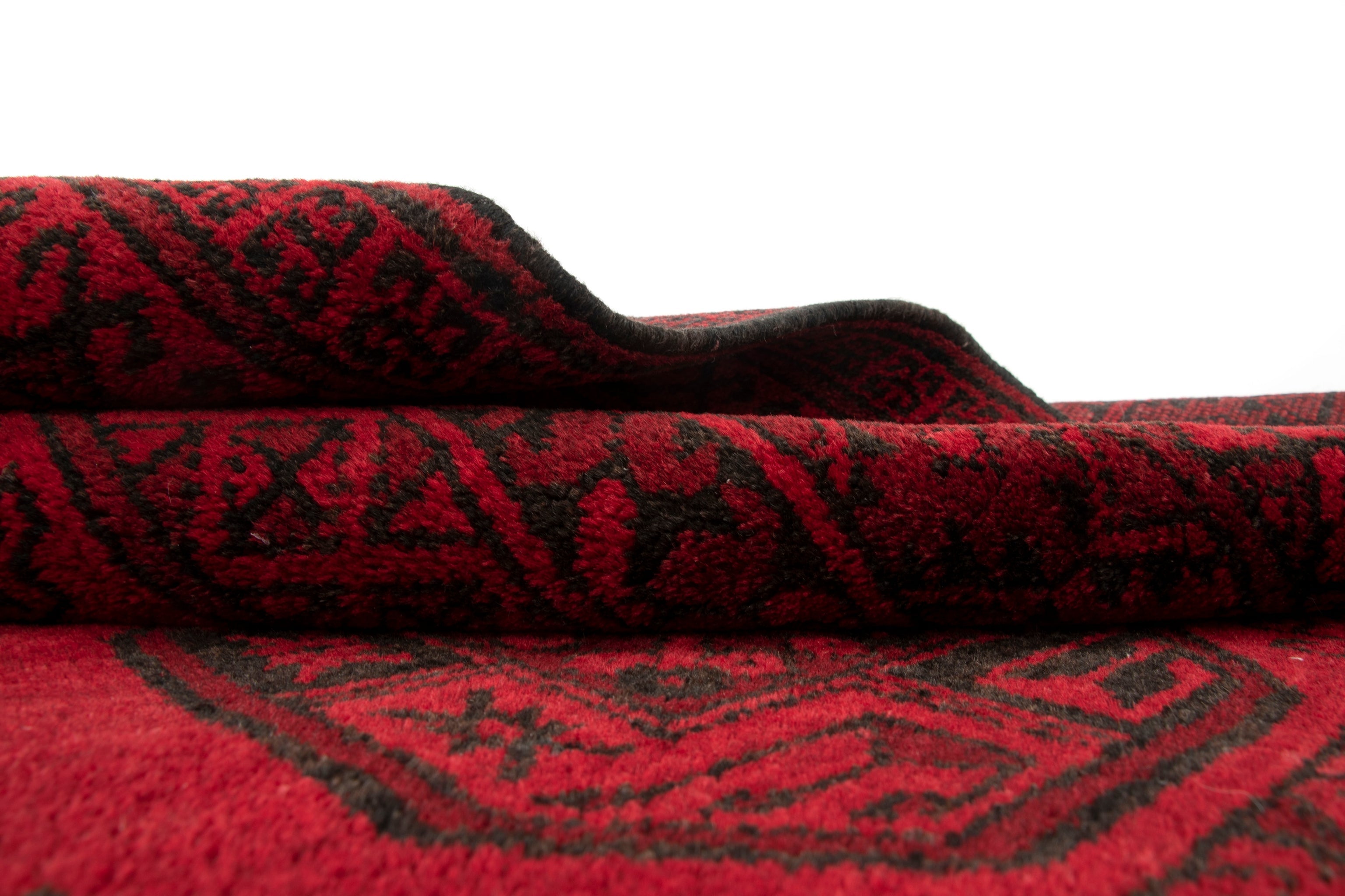 101x140 Afghan in Rot präsentiert im Onlineshop von KAQTU Design AG. Teppich ist von Vidal