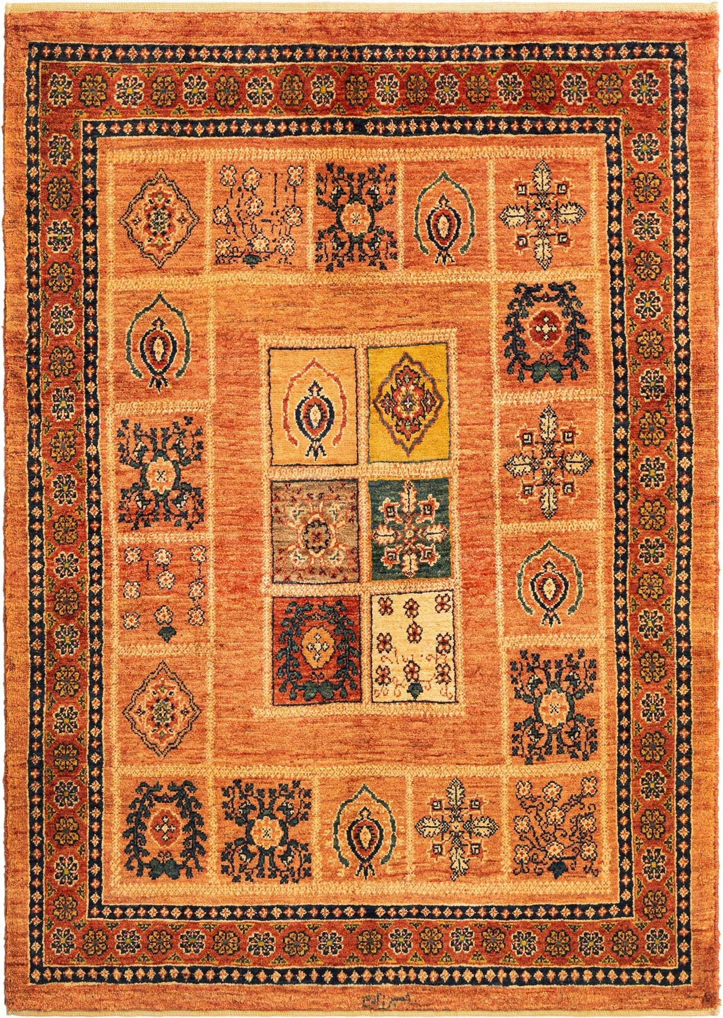 152x106 Kashkuli in Orange präsentiert im Onlineshop von KAQTU Design AG. Teppich ist von Vidal