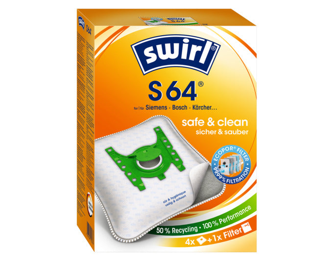 SWIRL Staubsäcke S64 in  präsentiert im Onlineshop von KAQTU Design AG. Haushaltshilfen ist von SWIRL