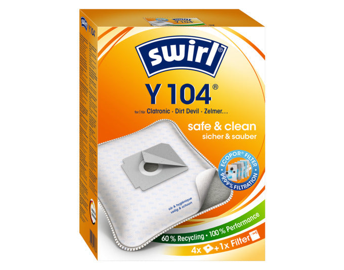 SWIRL Staubsäcke Y104 in  präsentiert im Onlineshop von KAQTU Design AG. Haushaltshilfen ist von SWIRL
