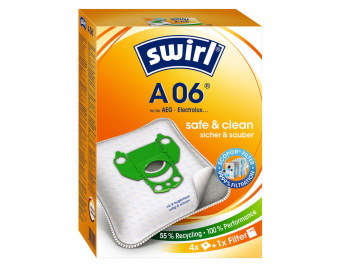 SWIRL Staubsäcke A06 in  präsentiert im Onlineshop von KAQTU Design AG. Haushaltshilfen ist von SWIRL