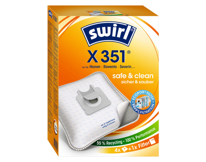 SWIRL Staubsäcke X351 in  präsentiert im Onlineshop von KAQTU Design AG. Haushaltshilfen ist von SWIRL