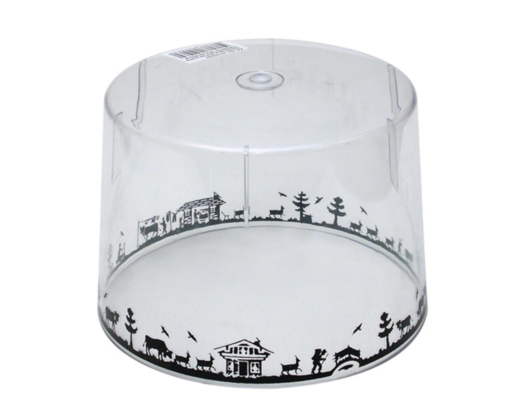 Elegante, transparente Käseglocke von HEIDI, ø 15.7 cm, für stilvolle Präsentation und Frische Ihrer Käsespezialitäten.