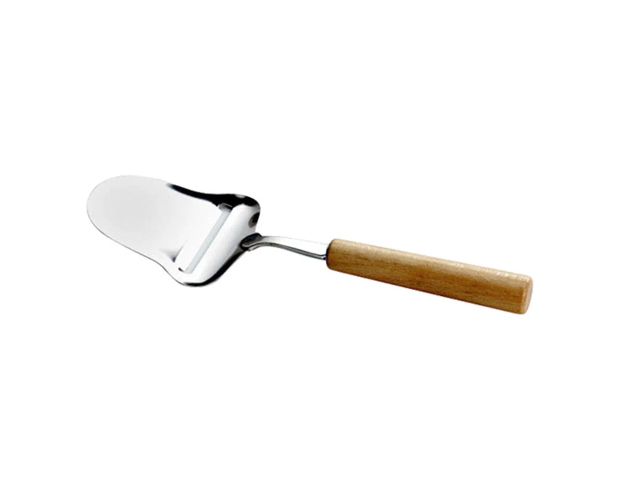 Eleganter Käsehobel von HEIDI mit ergonomischem Holzgriff und scharfer Edelstahlklinge für perfekte Käsescheiben.