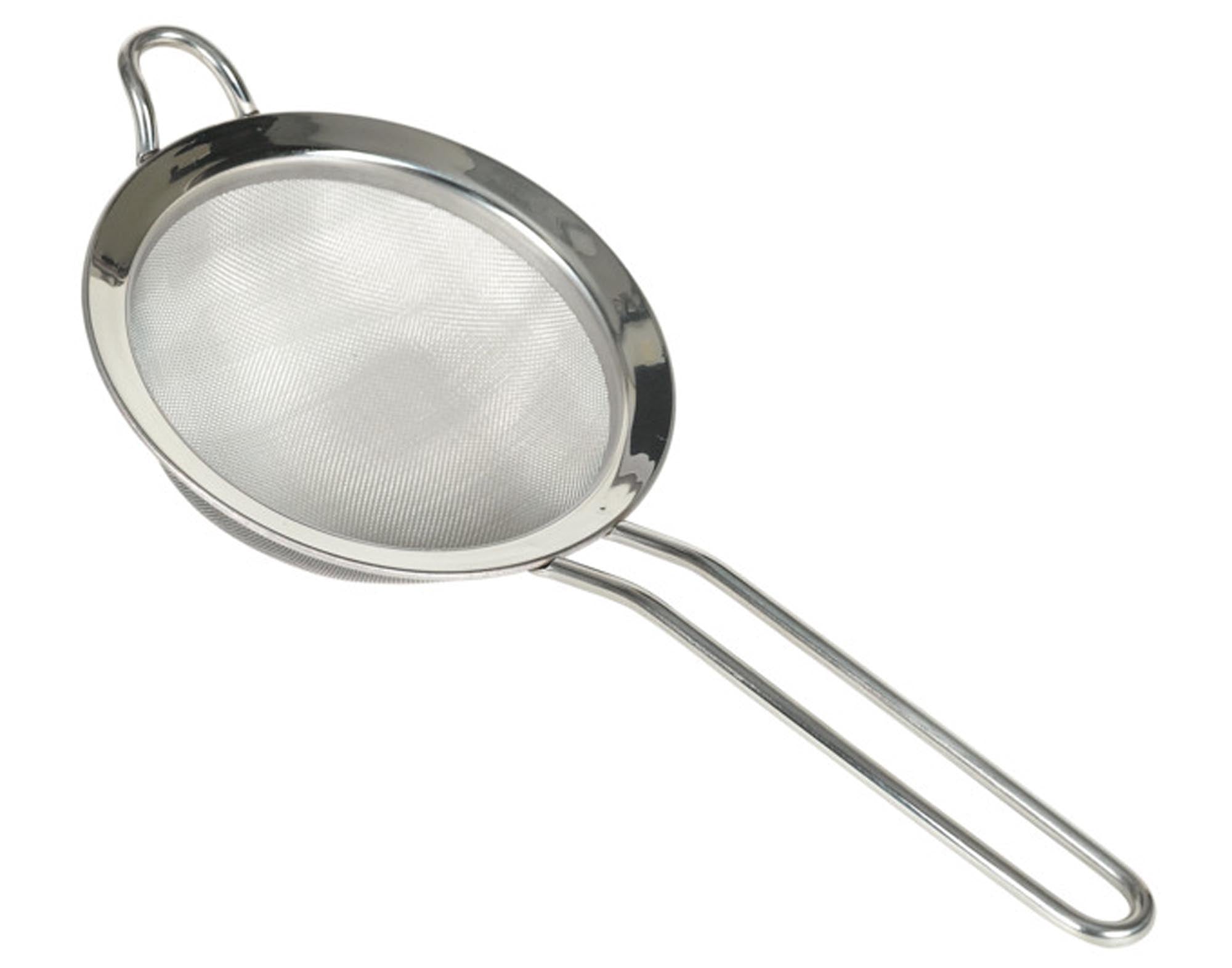 Küchensieb Inox ø 10 cm von STRONGHOLD: robust, rostfrei, feine Maschen, ergonomisch, spülmaschinenfest, ideal für Mehl, Beeren, Pasta.