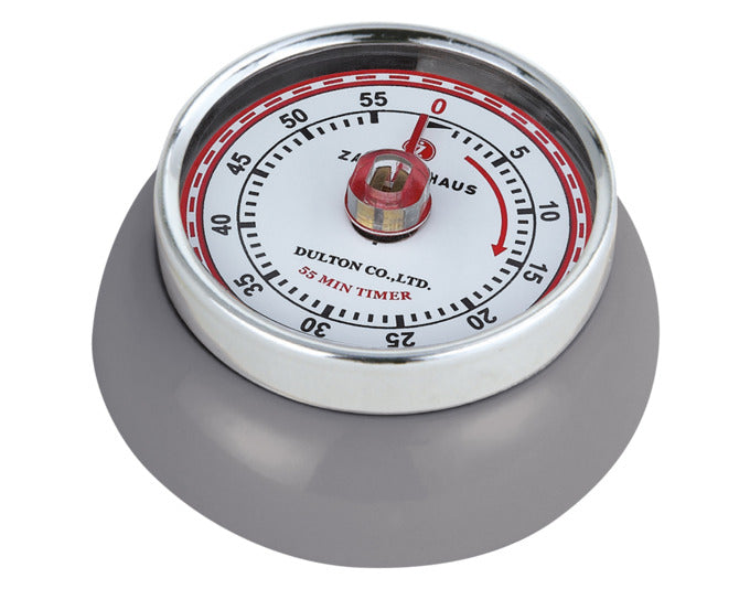 ZASSENHAUS Timer mit Magnet Speed cool grey ø 7 cm in  präsentiert im Onlineshop von KAQTU Design AG. Küchenhelfer ist von ZASSENHAUS