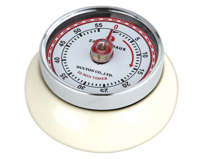 ZASSENHAUS Timer mit Magnet Speed creme ø 7 cm in  präsentiert im Onlineshop von KAQTU Design AG. Küchenhelfer ist von ZASSENHAUS