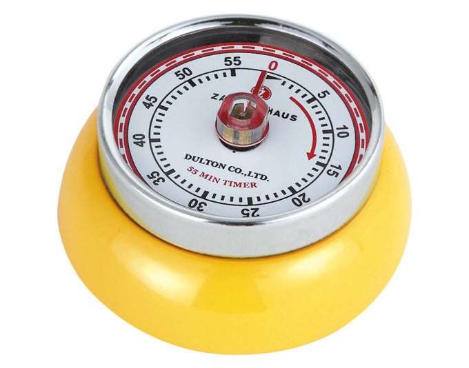 ZASSENHAUS Timer mit Magnet Speed gelb ø 7 cm in  präsentiert im Onlineshop von KAQTU Design AG. Küchenhelfer ist von ZASSENHAUS