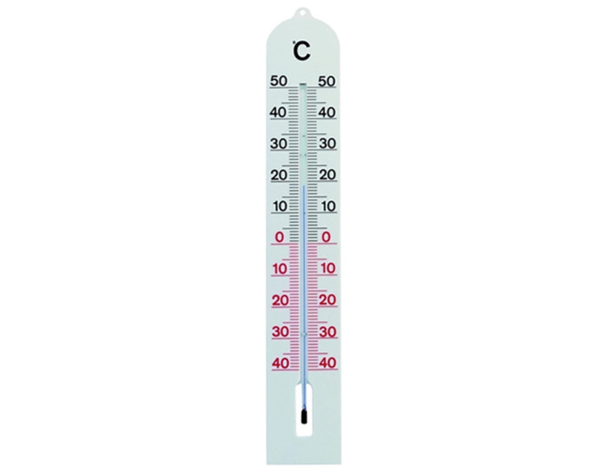 Präzises TFA Innen-Aussenthermometer aus robustem Kunststoff, 40 cm, für drinnen & draußen, mit gut lesbarem Display.