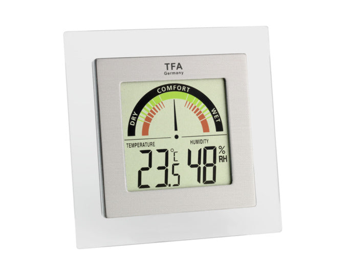 Thermo-Hygrometer digital 8.7 cm in  präsentiert im Onlineshop von KAQTU Design AG. Thermometer ist von TFA