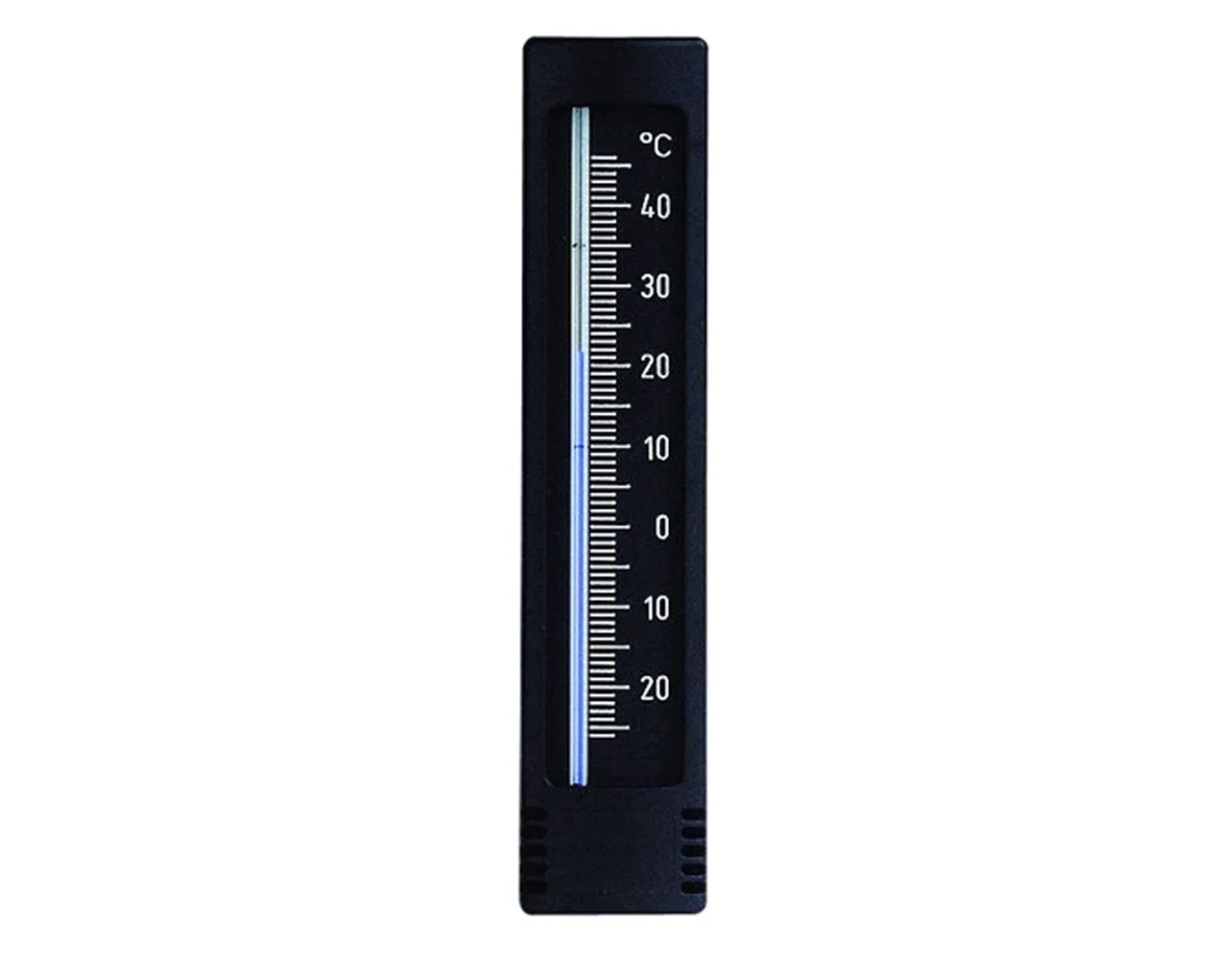 Praktisches 14,5 cm Innen-Aussenthermometer von TFA aus wetterfestem Kunststoff, leicht ablesbar, ideal für Haus und Garten.