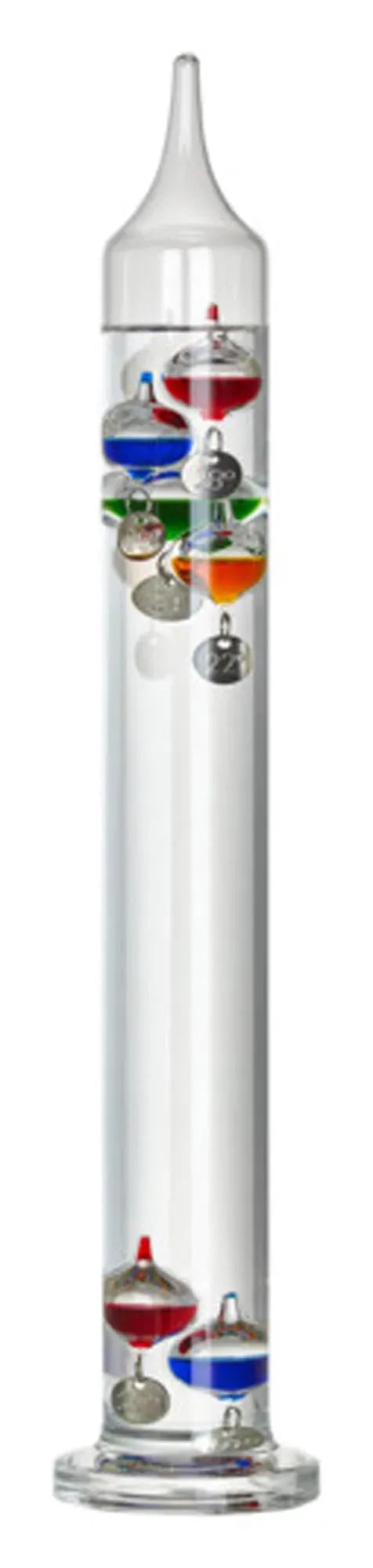 Elegantes 43,5 cm Galileo-Thermometer von TFA: Präzise Celsius-Anzeige, stilvolles Glasdesign, ideal für jeden Raum.