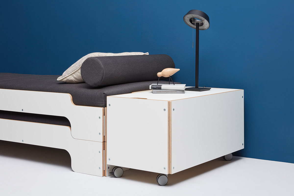 Bettkasten mit Deckel, Komfort - KAQTU Design