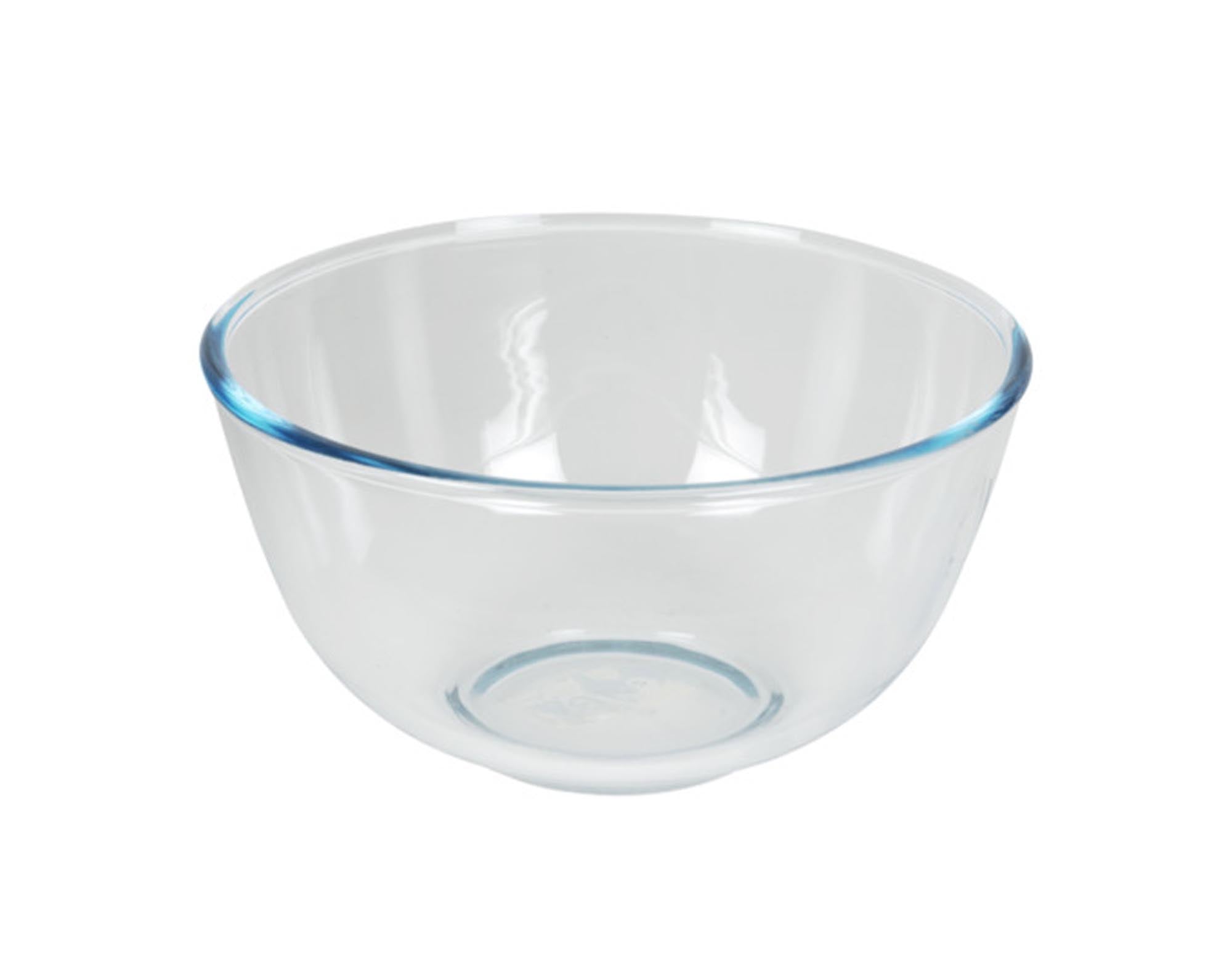 Die elegante PYREX Teigschüssel aus kratzfestem Borosilikatglas, 2L, ø 21cm, ideal zum Backen, Kochen und Servieren.