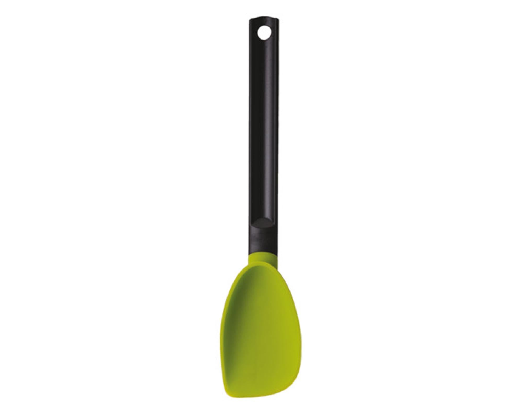Hochwertiger KISAG Silikonlöffel in grün, 30 cm, hitzebeständig, antihaft, spülmaschinenfest. Ideal zum Rühren, Mischen und Servieren in der Küche.